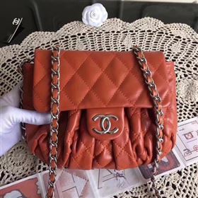 Chanel Classic Flap Bag Sheepskin Leather A33658 Brown