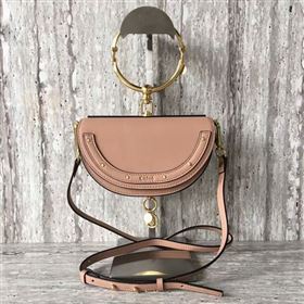 Chloe Nile Calf Leather Shoulder Bag A03372 Camel