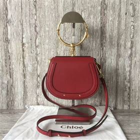 Chloe Nile Calfskin Leather Shoulder Bag A03371 Red