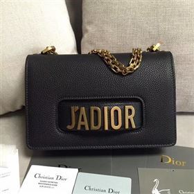 Dior JADIOR Flap Bag Calfskin M9003 Black