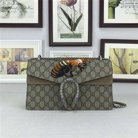 Gucci Dionysus GG Supreme Canvas Shoulder Bag 400249 Khaki