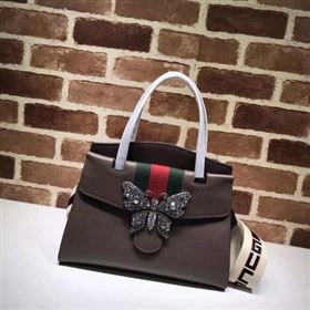 Gucci GucciTotem Medium Top Handle Bag 505342 Brown