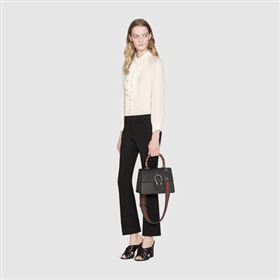 Gucci Dionysus Leather Top Handle Bag 448075 Black