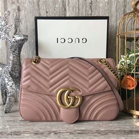 Gucci GG Marmont Velvet Shoulder Bag 443496A Light Pink