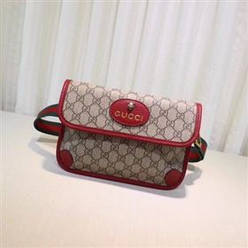 Gucci GG Supreme Belt Bag 493930 Red