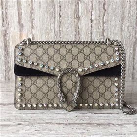 Gucci Dionysus Small GG Shoulder Bag 400249 Black