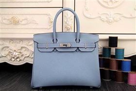 Hermes Birkin 35CM 30CM Tote Bag Original Leather HB35O Light Blue