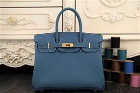 Hermes Birkin 35CM 30CM Tote Bag Original Leather HB35O SkyBlue