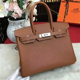 Hermes Birkin Bag Original Leather 17825 Brown