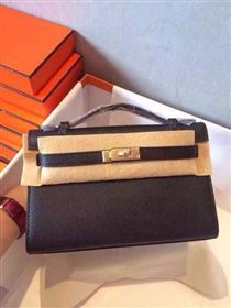 Hermes Kelly 22cm Tote Bag Original Leather KL22 Black