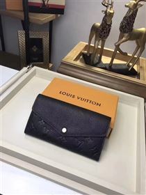 Louis Vuitton Monogram Empreinte SARAH WALLET M61182 Black