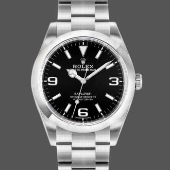 Rolex Explorer 214270 Stainless Steel Black Dial 39mm Mens Watch (w15325471)