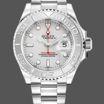Rolex Yacht Master 16622 Silver Dial 40mm Mens watch (w15325500)