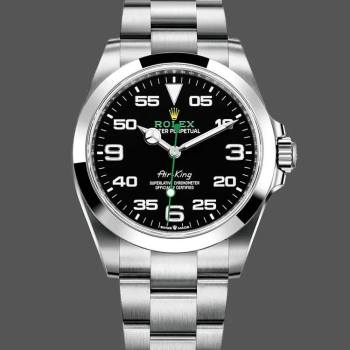 Rolex Air-King Stainless Steel Black Arabic Dial 116900 40mm Mens Watch (w15325527)