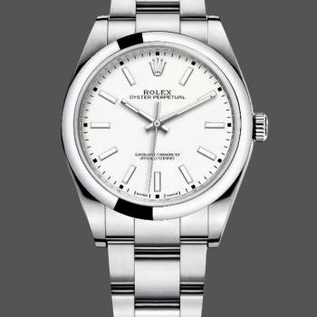 Rolex Oyster Perpetual 114300 White Dial 39mm Mens Watch (w15325539)