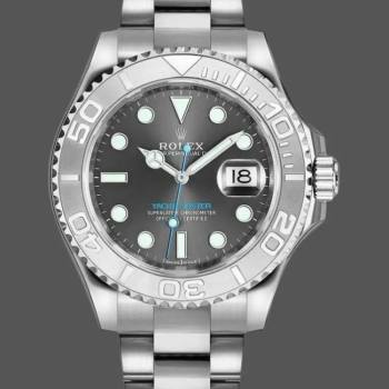Rolex Yacht-Master 116622 Stainless Steel Grey Dial 40mm Mens Watch (w15325575)