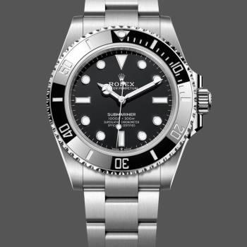Rolex Submariner 124060 Oyster Stainless Steel Black Dial 41mm Mens Watch (w15325979)