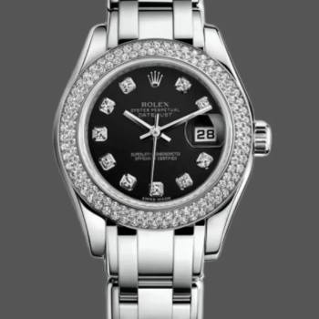Rolex Masterpiece Pearlmaster 80339 Diamant Bezel 29MM Lady Watch (w15326003)