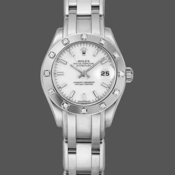 Rolex Masterpiece Pearlmaster 80319 White Dial 29MM Lady Watch (w15326033)