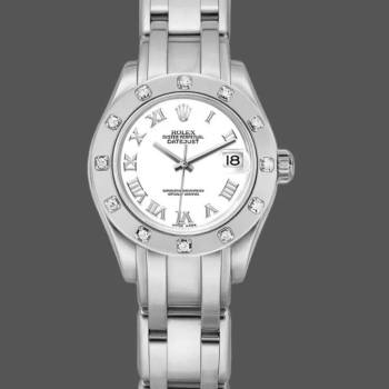Rolex Pearlmaster 80319 White Roman Dial 29MM Lady Watch (w15326044)