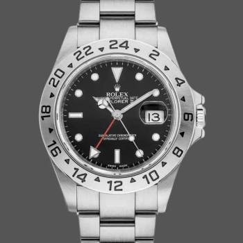 Rolex Explorer II 16570 Stainless Steel Black Dial 40MM Mens Watch (w15326101)