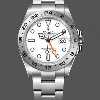 Rolex Explorer II m226570 0001 Stainless Steel White Dial 42MM Mens Watch (w15326118)