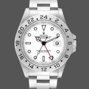 Rolex Explorer II 16570 Stainless Steel White Dial 40MM Mens Watch (w15326142)