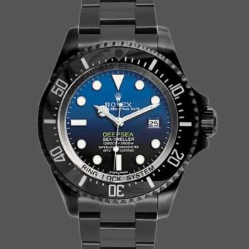 Rolex Sea-Dweller Deepsea 116660 PVD/DLC Coated Stainless Steel D-Blue Dial 44MM Mens Watch (w15326149)