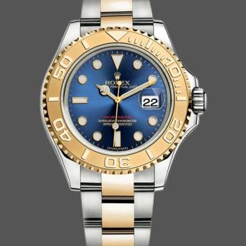 Rolex Yachtmaster 16623 Steel Yellow Gold Blue Dial 40MM Mens Watch (w15326311)