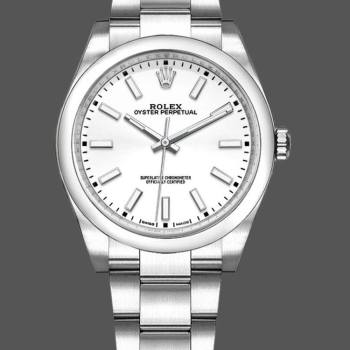 Rolex Oyster Perpetual Air-King 114200 White Index Dial 34mm Unisex watch (w15326787)