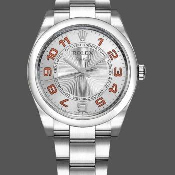 Rolex Oyster Perpetual Air-King 114200 Concentric Silver Dial 34mm Unisex watch (w15326830)
