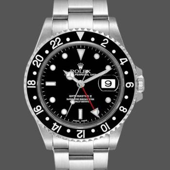 Rolex GMT-Master II 16710 Black Dial Stainless Steel Case 40MM Mens Watch (w15326854)