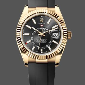 Rolex Sky Dweller m336238 0002 Yellow Gold Black Dial 42mm Mens Watch (w15326867)
