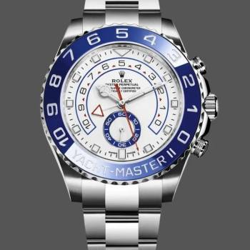 Rolex Yacht-Master II 116680 White Square Dial 44mm Mens Watch (w15326874)