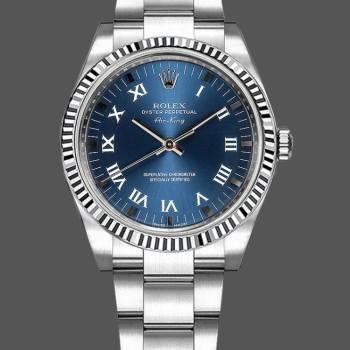 Rolex Oyster Perpetual Air-King 114234 Blue Dial 34mm Unisex Watch (w15326946)