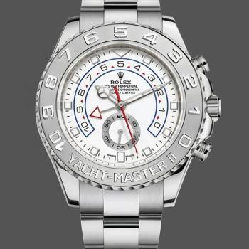 Rolex Yacht Master II 116689 White Dial Platinum 44mm Mens Watch (w15326952)