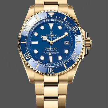 Rolex New 2024 Release Deepsea Gold Blue Dial 136668LB (w17402627)