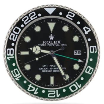 Rolex GMT Master Black & Green Wall Clock (w21930387)