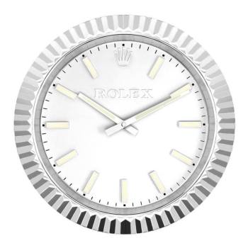 Rolex Presidential Classic Steel Luminous Dial Wall Clock (w21984409)