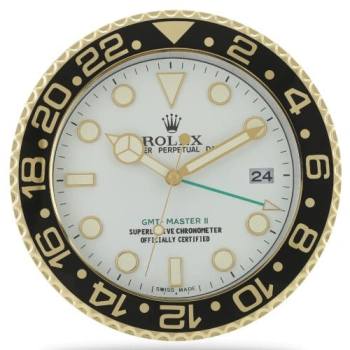 Rolex GMT Master Gold and White Wall Clock (w21984410)