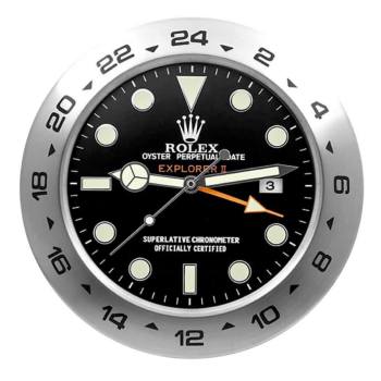 Rolex Explorer Black Dial Wall Clock (w21984411)