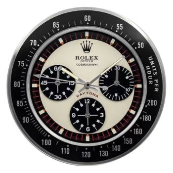 Rolex Daytona Paul Newman Black Logo Wall Clock (w21984413)