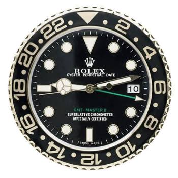 Rolex GMT Master Black and Gold Wall Clock (w21984417)