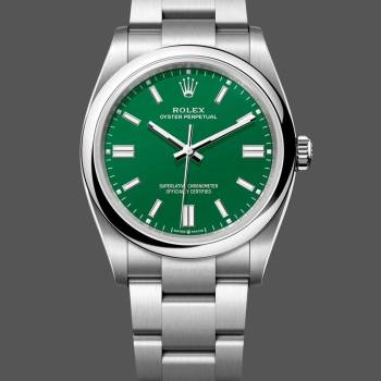 Rolex Oyster Perpetual 36mm 126000 Green Dial (w22048305)