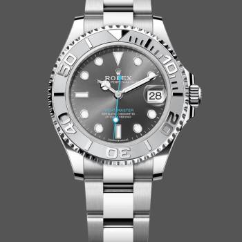 Rolex Yacht-Master 37 Automatic Slate Grey Dial Platinum Bezel Steel M268622 0002 Women Watch (w22063893)