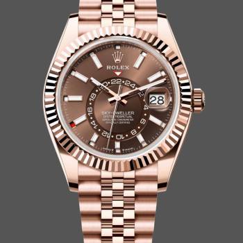 Rolex Sky Dweller 42 Everose Gold Chocolate Dial m336935 0006 (w22066670)