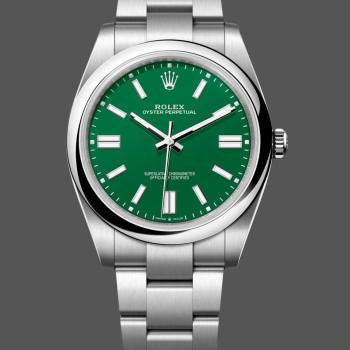 Rolex Oyster Perpetual 41 Green Dial 134300 0004 Men Watch (w22083796)
