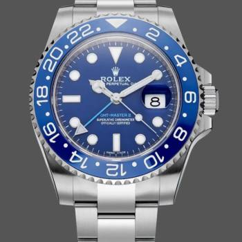 Rolex GMT Master II 126710 \"Wildman\" 904L SS Blue Dial on SS Oyster Bracelet (w22118725)