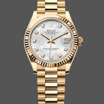 Rolex Datejust 31 Yellow Gold Mother-of-Pearl Diamond Dial M278278-0010 Women Watch (w22174992)