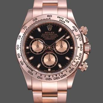Rolex Daytona 116505 Rose Gold Black Baton Dial (w22687469)